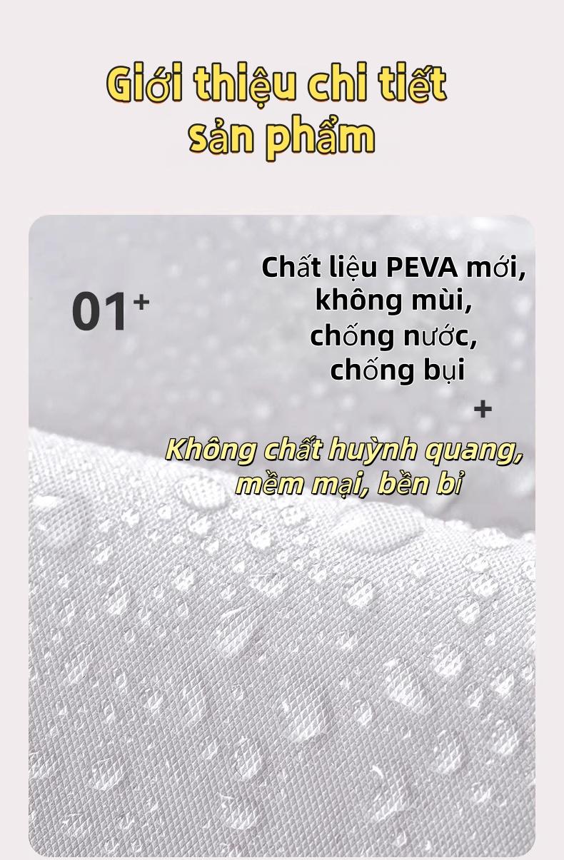 衣物防尘袋 3D PEVA 高级 60x50x90cm M/L/XL 防潮防霉透明耐用 节省衣柜空间