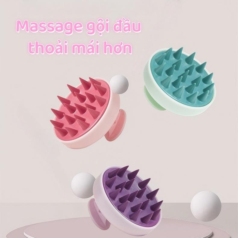 Premium Silicone Shampoo Brush for Gentle Massage, Suitable for All Scalp Types, Thick or Thin Hair, Easy to Clean