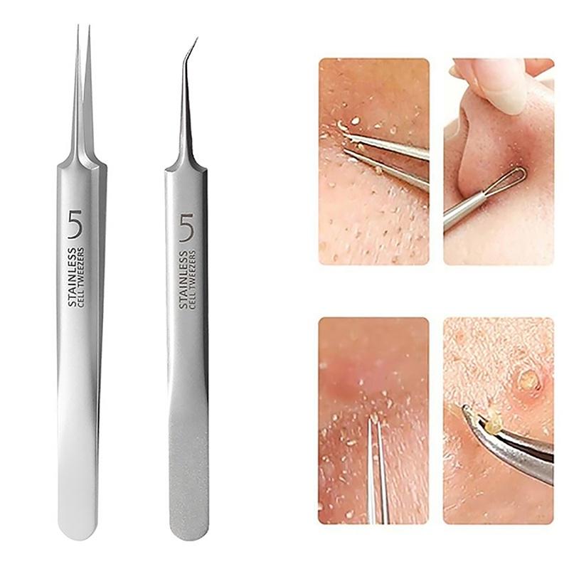 7in1 Premium Blackhead & Milia Remover Kit, Deep Root Removal, Acne Needles & Precision Tweezers, 2026 Model