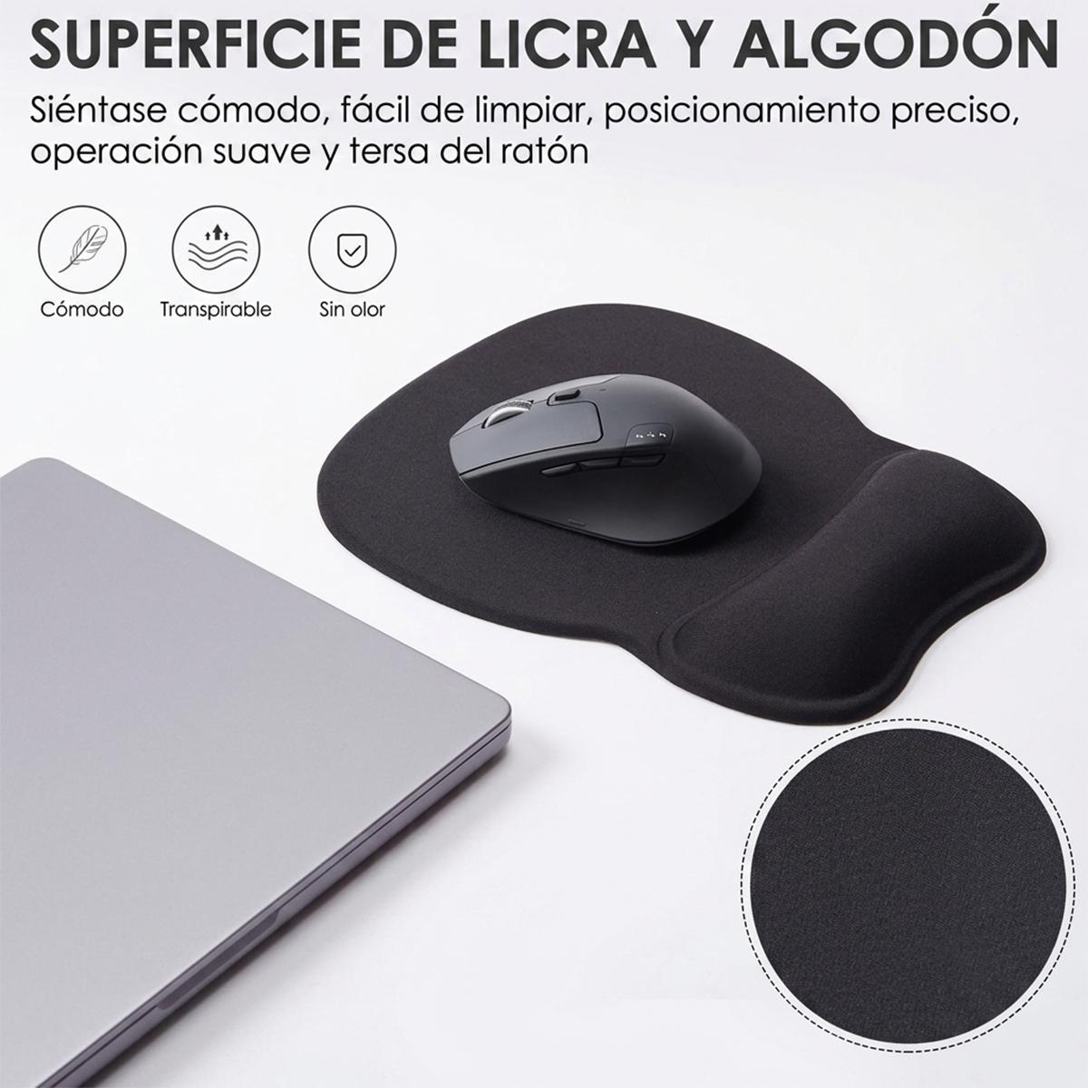 Almohadilla Ergonómica Para Ratón Con Reposamuñecas Soporte De Espuma De Memoria Antideslizante Cómodo Para Computadora