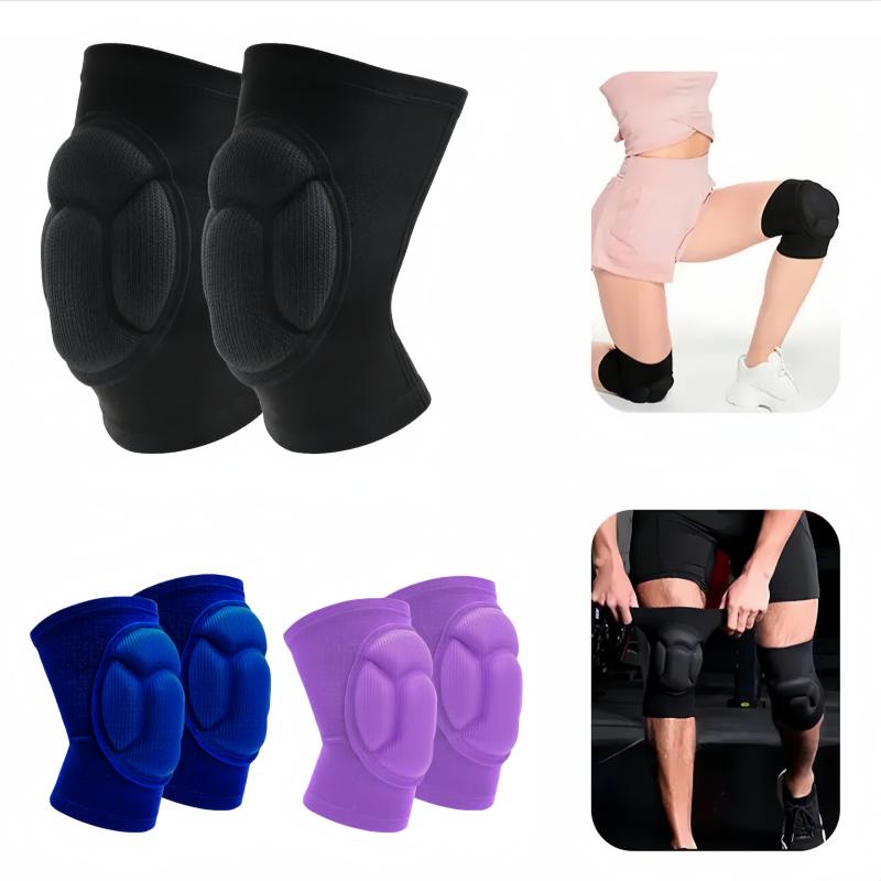 Par De 2 Rodilleras Deportivas Acolchadas Con Esponja Anti Impactos Antideslizantes Para Voleibol Baloncesto Fútbol Gimnasio