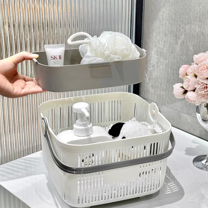 Premium Plastic Storage Basket with Raised Bottom, Durable, Minimalist Design, Easy-to-Clean Organizer for Any Space