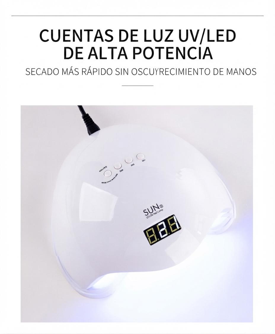 美甲灯 专业款 Sun 5 48W 带定时器 快速烘干凝胶 美甲足部护理 家用款