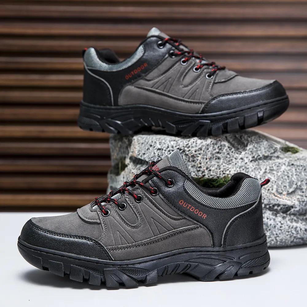 Tenis de Senderismo Hombre Zapatos Deportivos Suela Antiderrapante Amortiguable Calzado Ligero para Al Aire Libre Caminata Diario