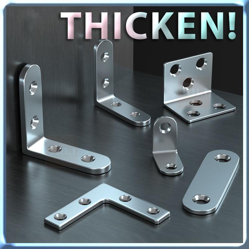 Angle Bracket Stainless Steel Right Shelf Support Corner bracket 90° Furniture L Shape Bracket