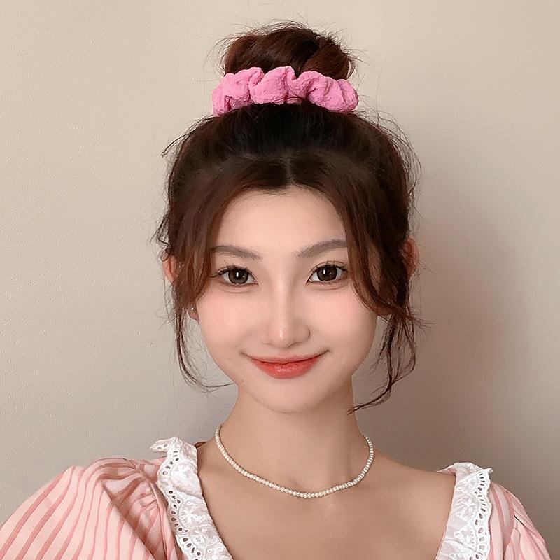 Large Scrunchie for Bun and Wrist, Elegant & Youthful Hair Tie for School, Work, and Daily Wear