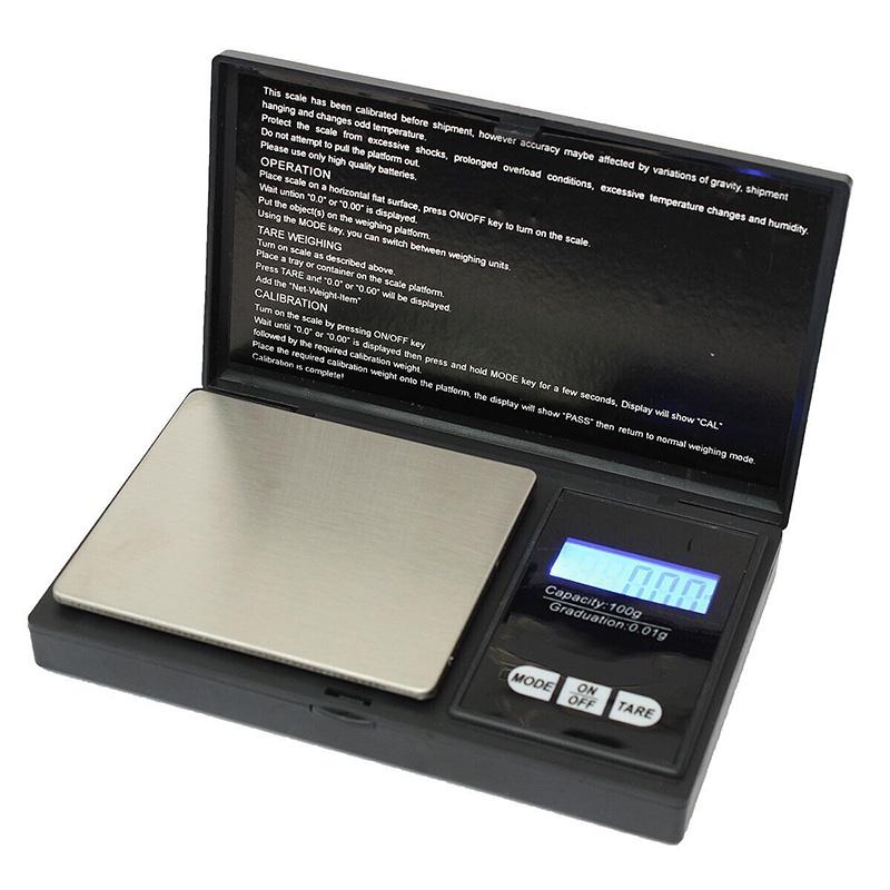 厨房电子秤 500g x 0.01g 带不锈钢秤盘 清晰易读LCD显示屏