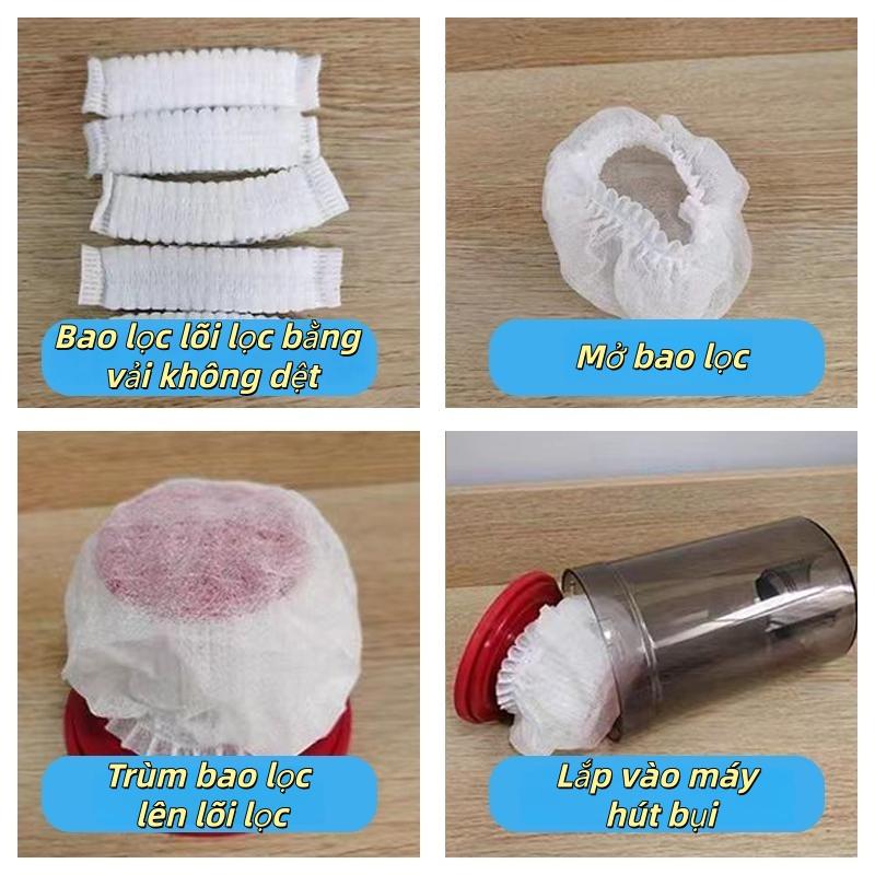 200个装家用吸尘器集尘袋 细滤网10cm x 7cm 一次性滤芯套袋 防尘保护电机 适用多种通用型号 Rạng Đông 2025灭蚊灯