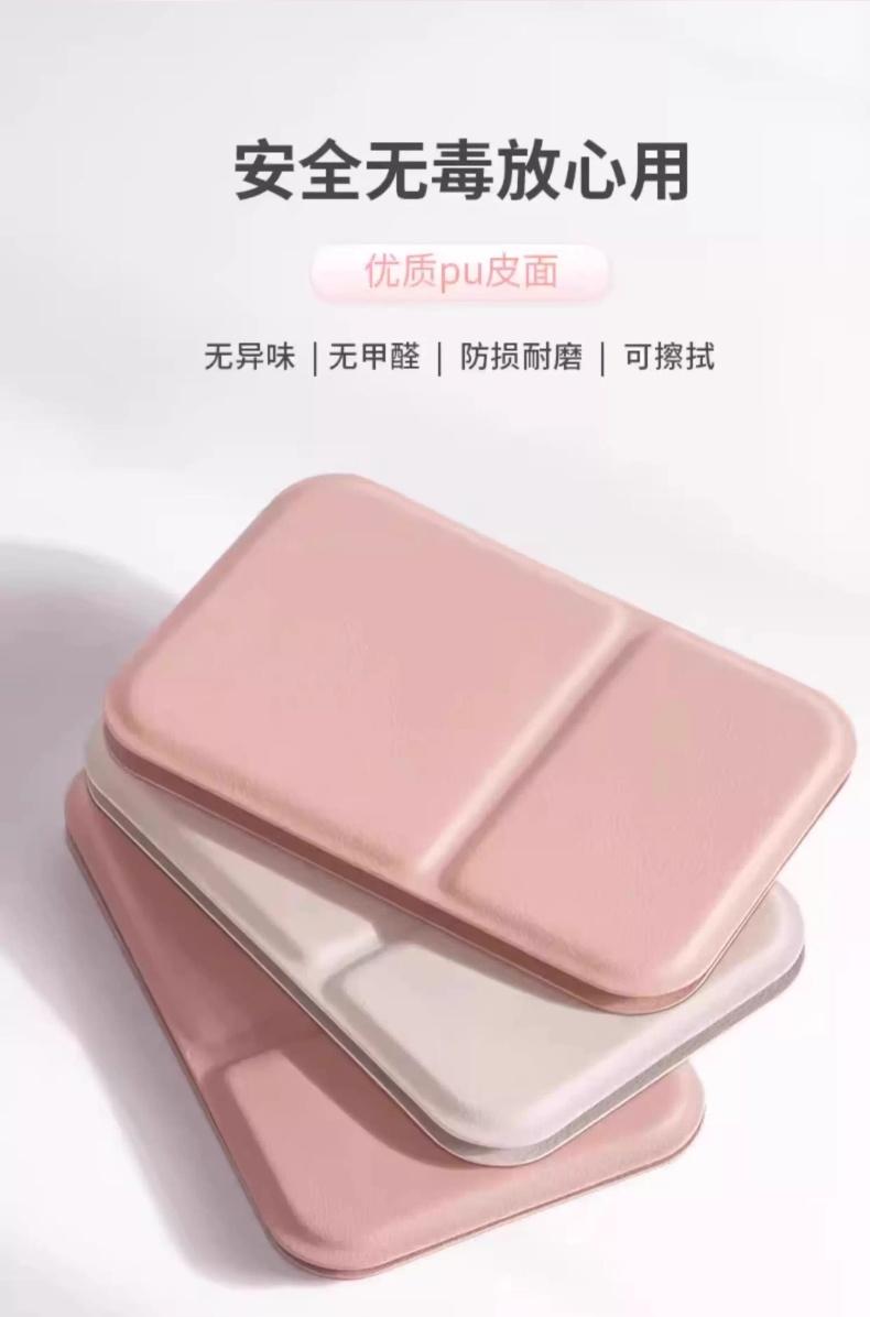 迷你折叠化妆镜 3个角度调节 带限位槽 光滑皮面保护面部 圆润边框不割手 经久耐用品质好 颜色选择多样