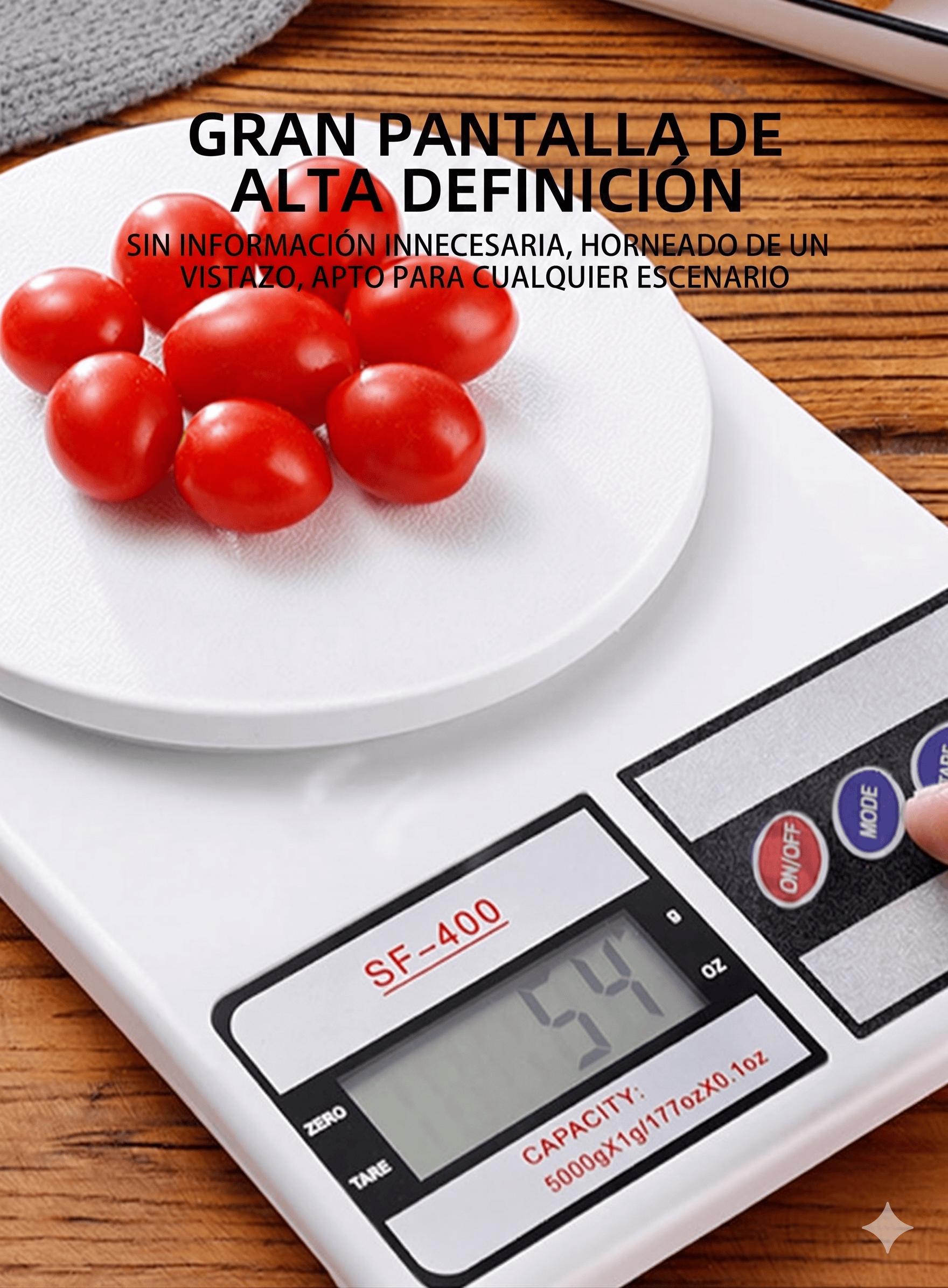 厨房电子秤 高精度10kg/1g 带去皮功能 清晰LCD显示屏 适用于烘焙 食物分量和健身
