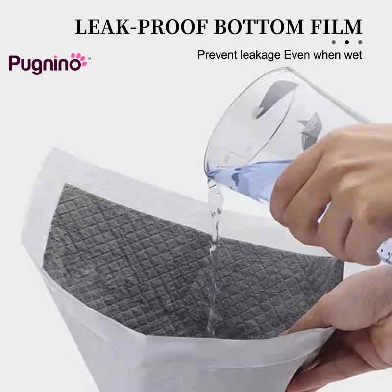 Pugnino 宠物尿垫训练垫 狗狗猫咪用 竹炭碳纤维吸水尿布垫