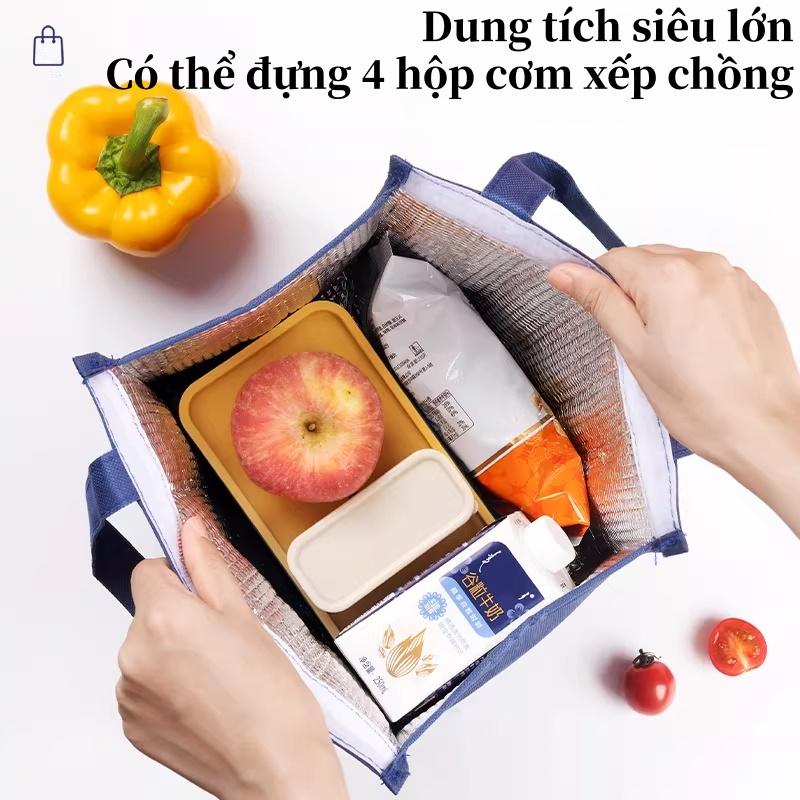 Premium Insulated Lunch Box Bag Waterproof Easy Clean Silver Lining Thermal for Students Office Workers Multi-purpose