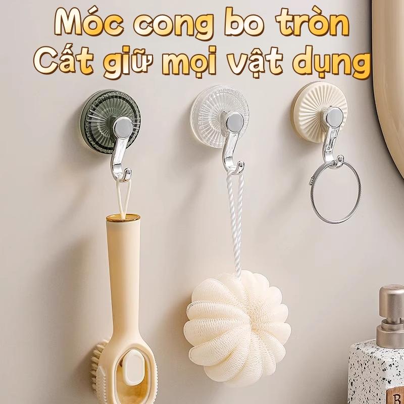 3D Vacuum Suction Hook for Household Use - Double Groove Super Grip - Holds 5kg/Hook Sticks to Any Surface No Drilling