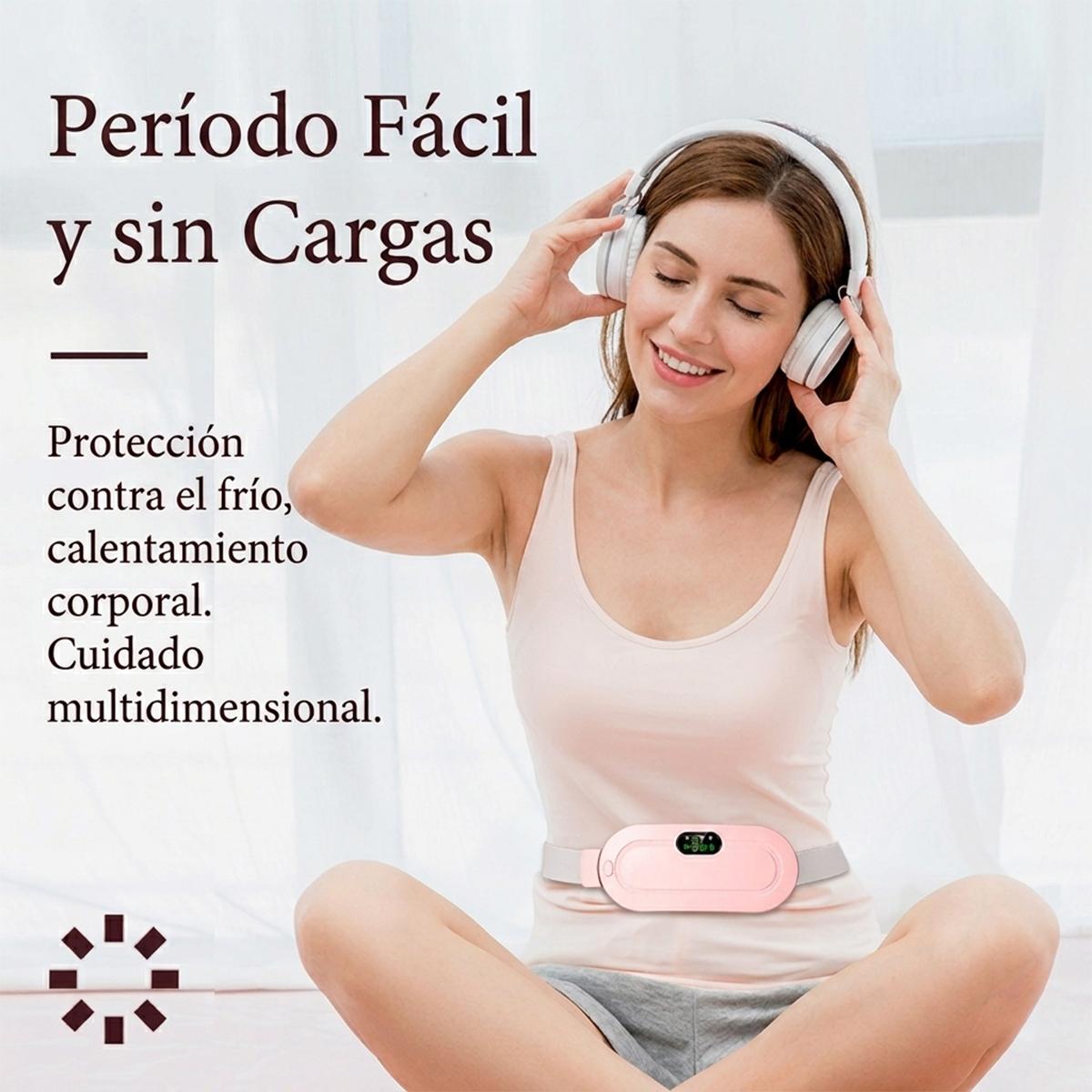 Almohadilla Térmica Menstrual Inalámbrica Masajeador De Cólicos Cinturón Calefactor Abdomen Eléctrico 2 Colores