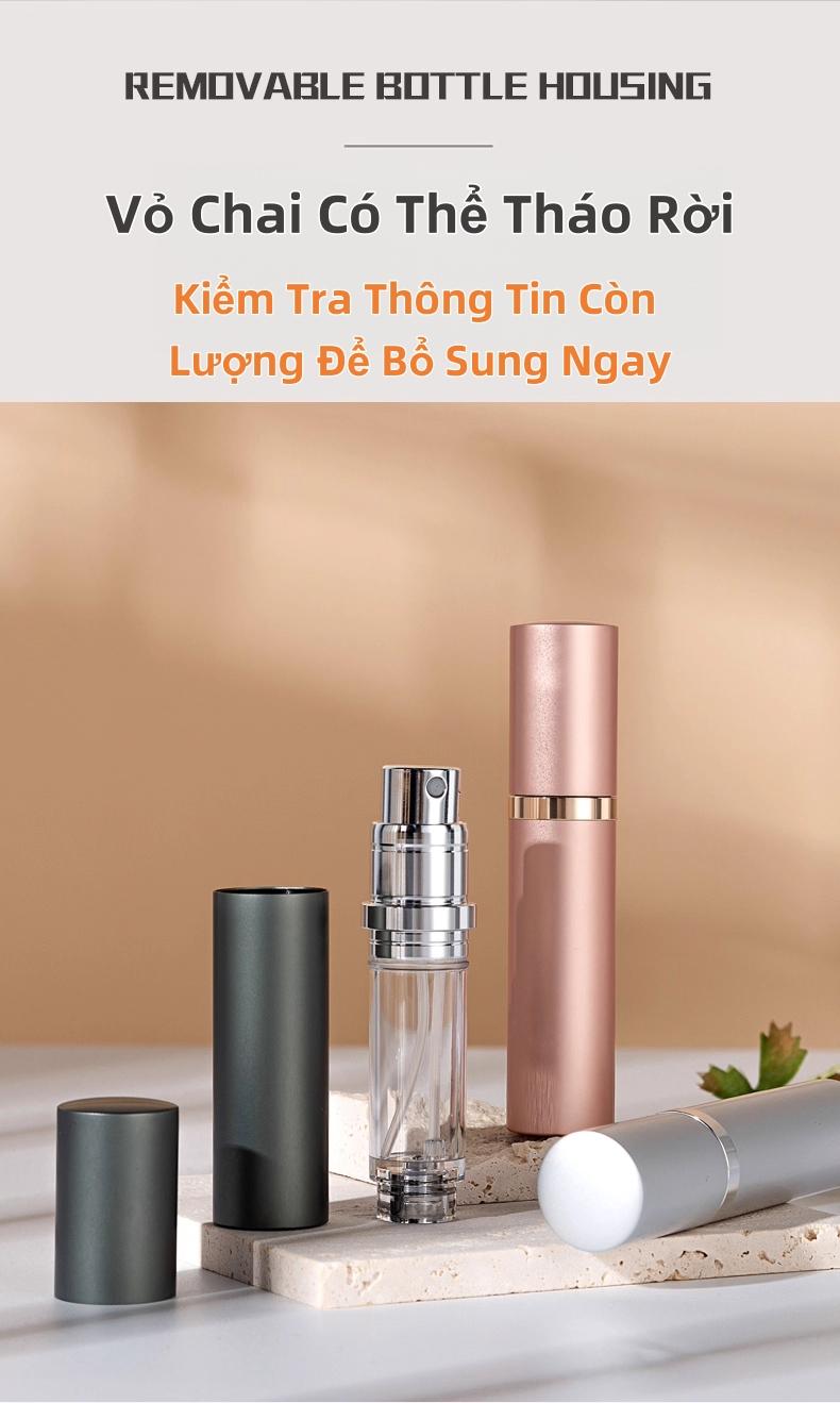 旅行化妆品分装工具套装 多支迷你自动喷雾瓶 高档塑料不泄漏 便携分装香水精华液护肤品收纳