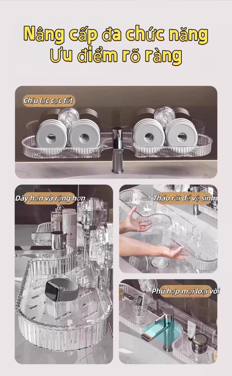 厨房浴室多功能真空吸盘置物架 免打孔安装 强力承重 稳固耐用 可拆卸易清洗 有效防水