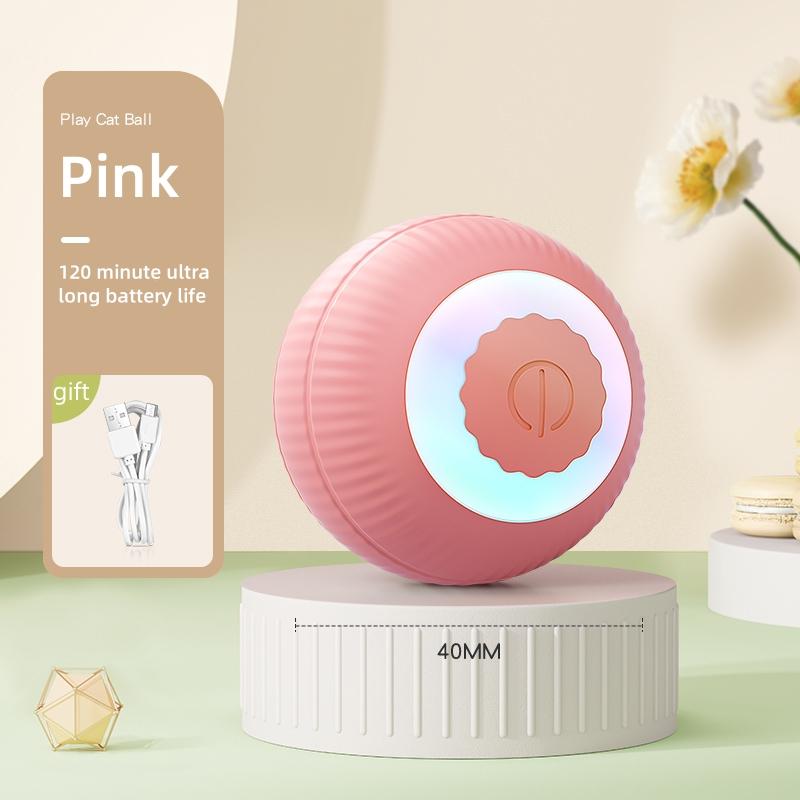 智能互动猫玩具球自动滚动球 可充电电动猫狗玩具 三种模式不可预测运动