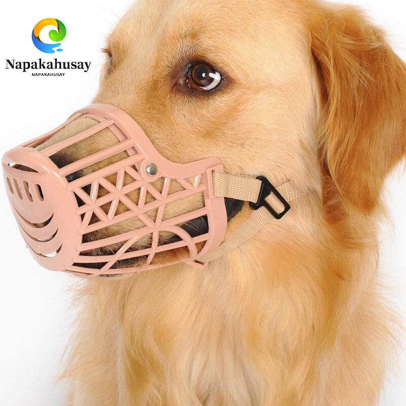 Pet Dog Breathable Mouth Cover Adjustable Muzzle Basket Anti-Biting Anti-Barking Muzzle