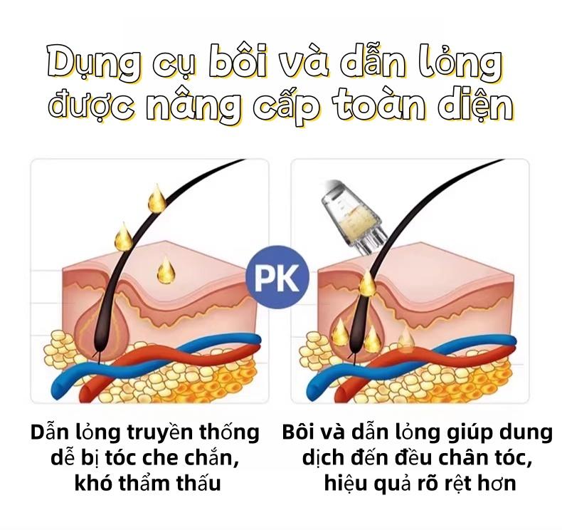 发根精准涂抹笔 双滚珠按摩头 头皮营养导入仪 帮助营养均匀渗透至发根 减少浪费 耐用易清洗