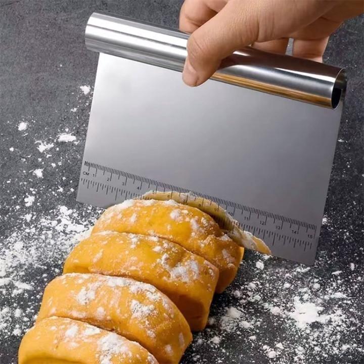 不锈钢面团刮刀 切面刀 带刻度 镜面抛光 Pro Dough Pastry