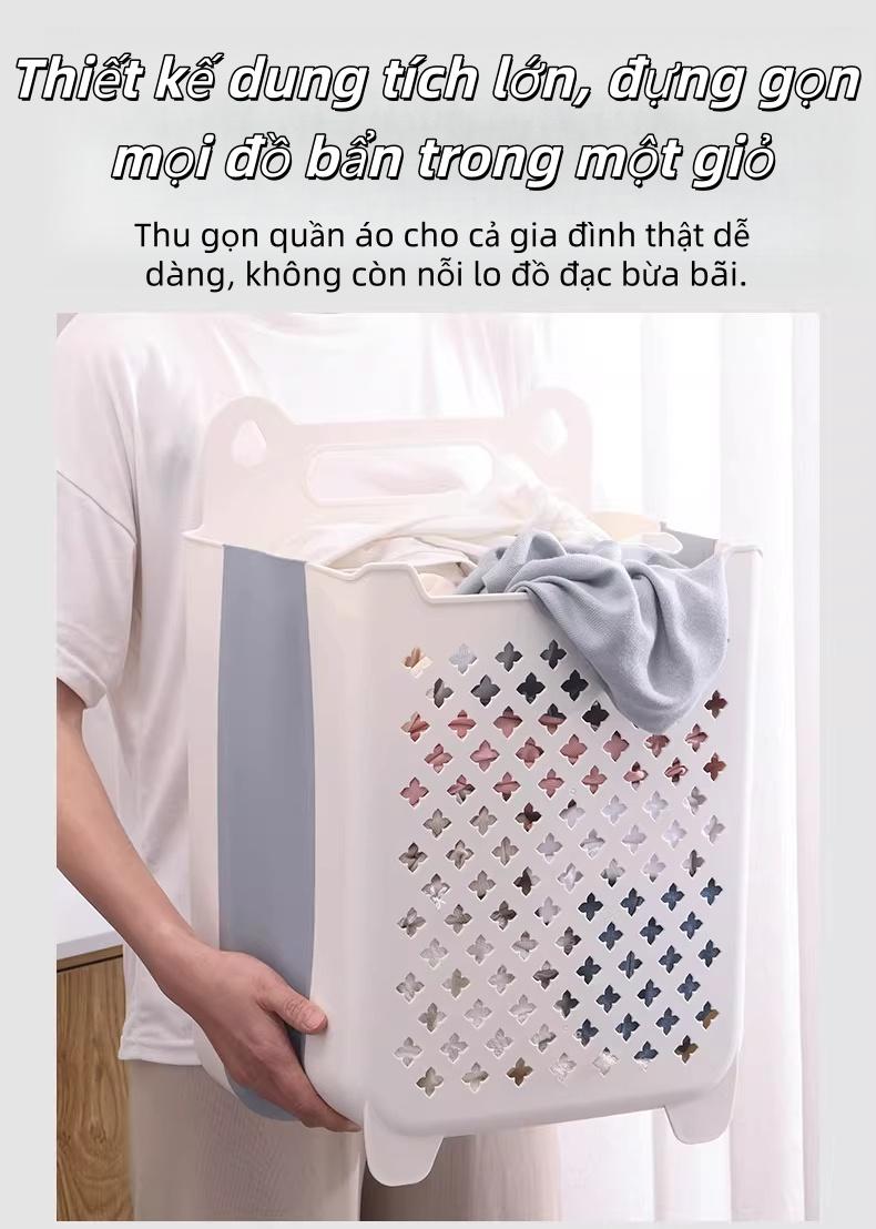 壁挂式可折叠脏衣篮大容量洗衣篮高档耐用材质耐磨损浴室收纳架优化浴室空间节省占地面积