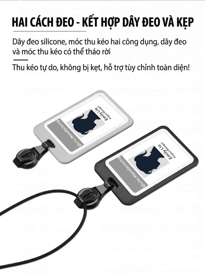 双面智能自动伸缩卡套配有挂绳适用于工作证学生证身份证等卡套防刮耐磨保护网红潮流爆款特价促销