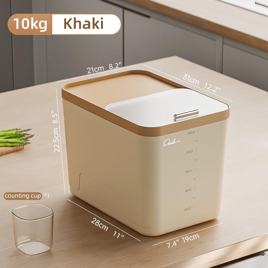 5KG/10KG/15Kg米桶 厨房储米桶大米收纳桶 大容量防虫米缸带盖 送量杯礼盒装