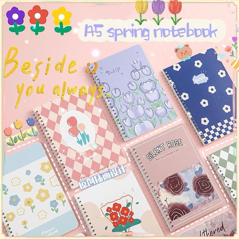 Cute Style Coil Book Spiral Notebook A5 A7 for Students and Office Supplies - Random 4 Books