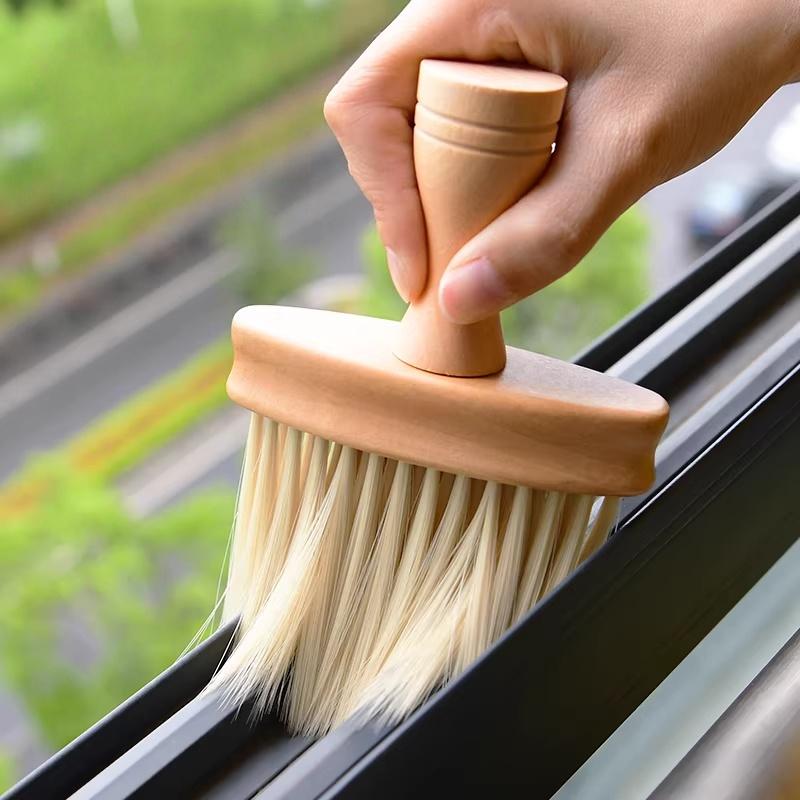 Bàn Chải Lớn Chống Xước Cho Bề Mặt Nhạy Cảm - Lông Mềm Dài Không Gây Hư Hại, Vệ Sinh Máng Cửa, Lỗ Thoát Nước Và Khe Điều Hòa Ô Tô Nhẹ Nhàng
