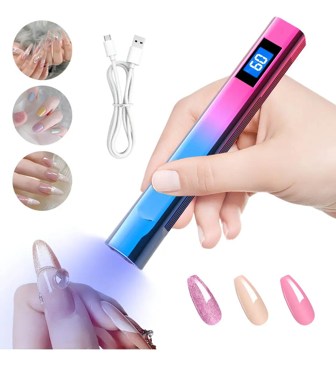 Lámpara Uv Led Portátil Recargable De Gel Led Profesional Con 3 Ajustes De Temporizador Vanance® Lampara Secador Para Uñas Acrilicas Organic Nails Secar Uñas Y Esmalte En Gel