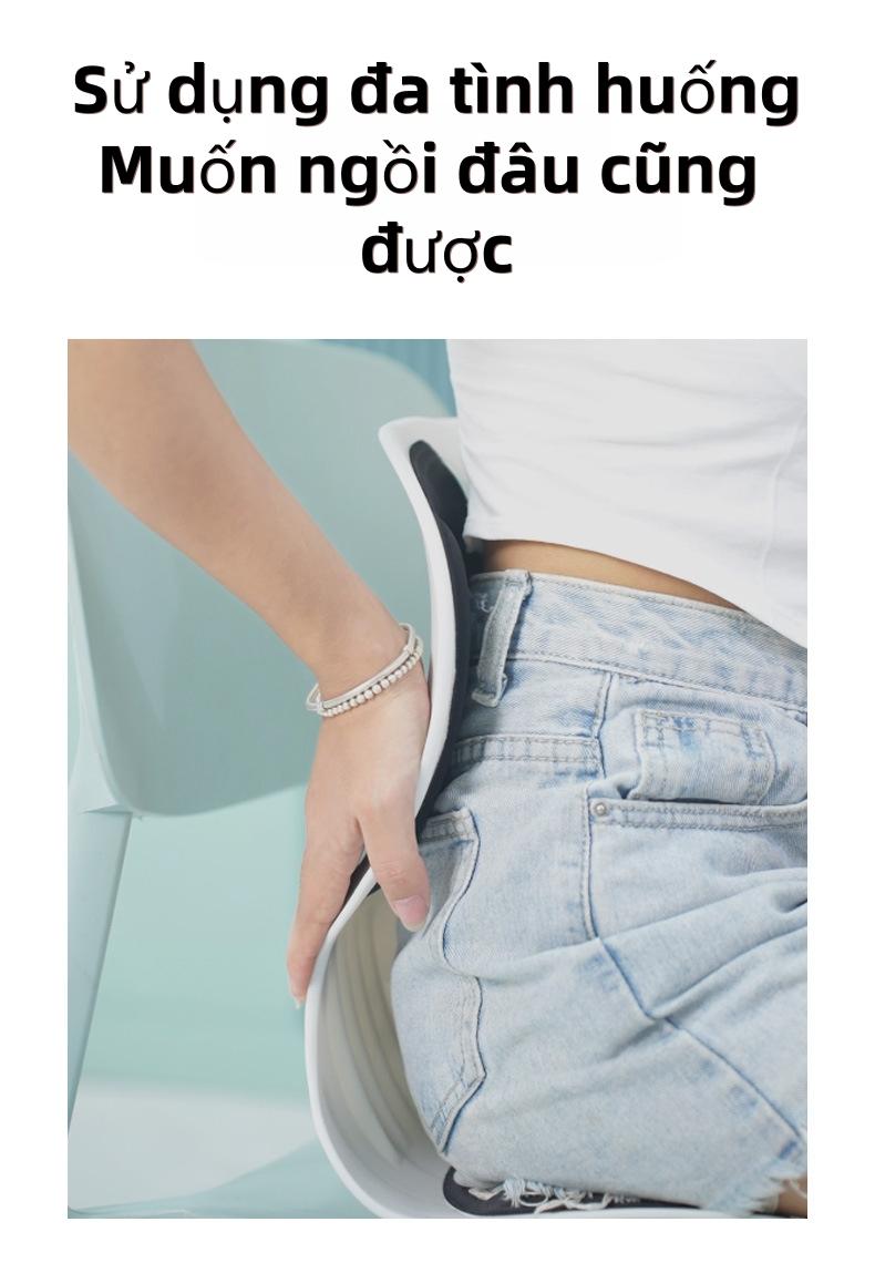 人体工学护腰坐垫贴合腰背支撑大腿矫正背部挺直抬高尾骨分散压力缓解腰部疲劳适合所有人群