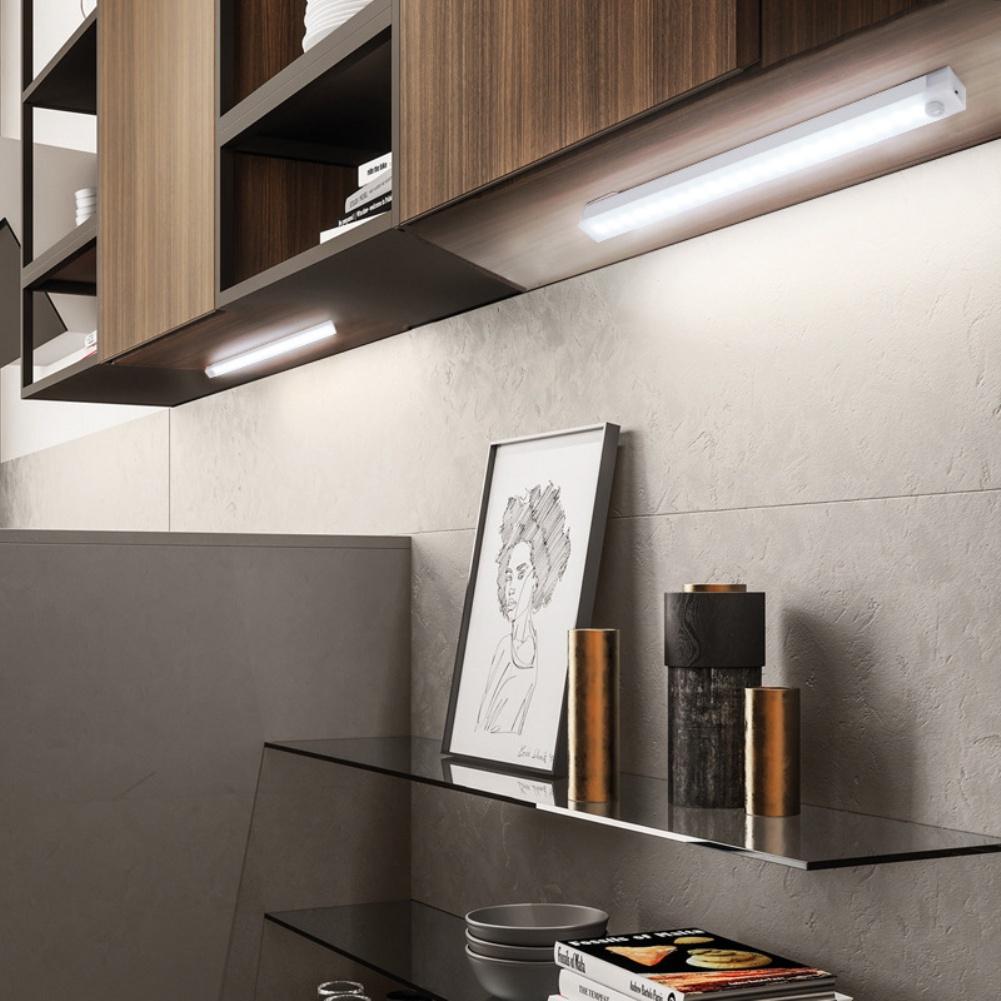 Smart Motion Sensor LED Light with 3 Modes, Auto On/Off, USB-C Rechargeable, 48H Battery for Closet and Hallway