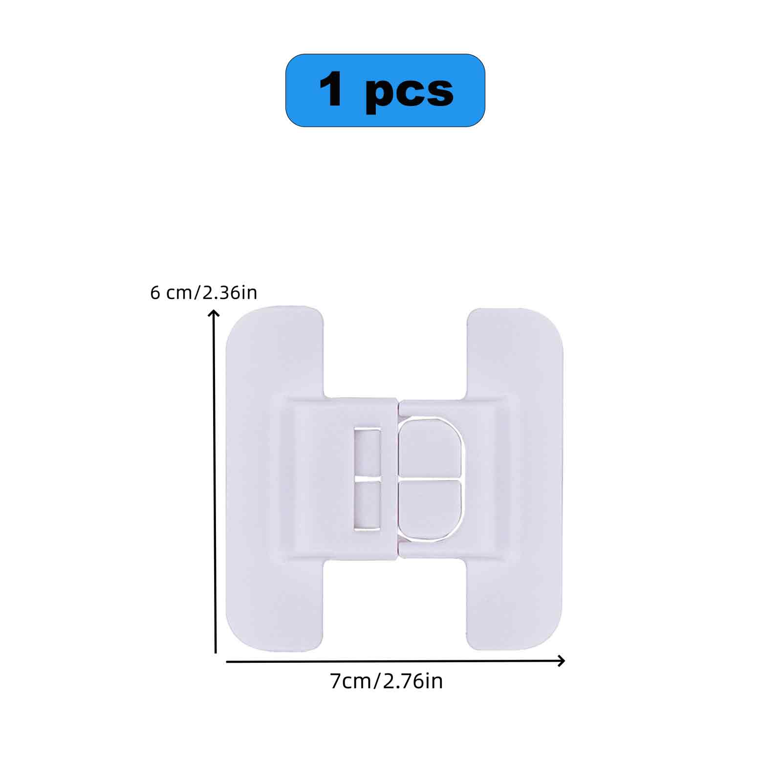 儿童安全锁 多功能 ABS材质 白色 7x7cm 密封双扣设计 适用于冰箱和橱柜保护