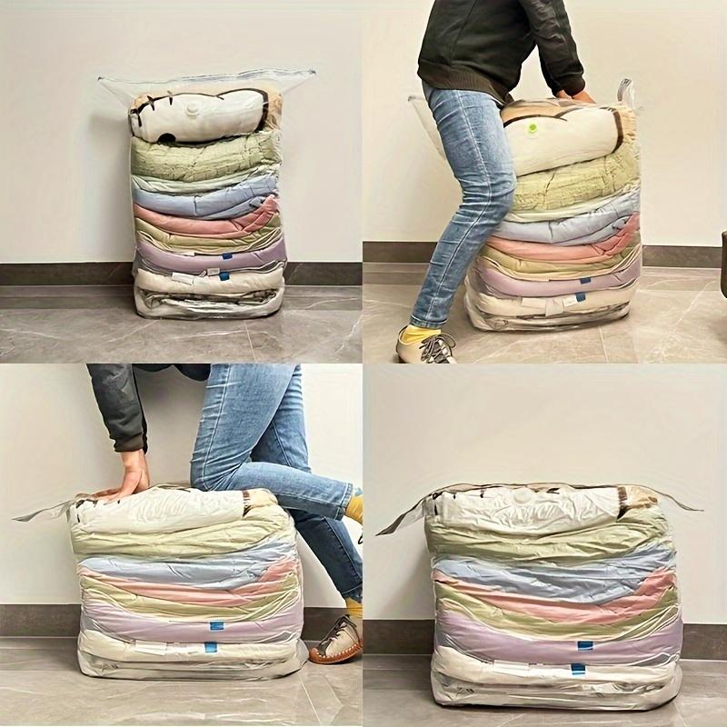 3D旅行真空压缩袋 衣物收纳袋 免抽气真空密封袋 可重复使用 节省80%空间