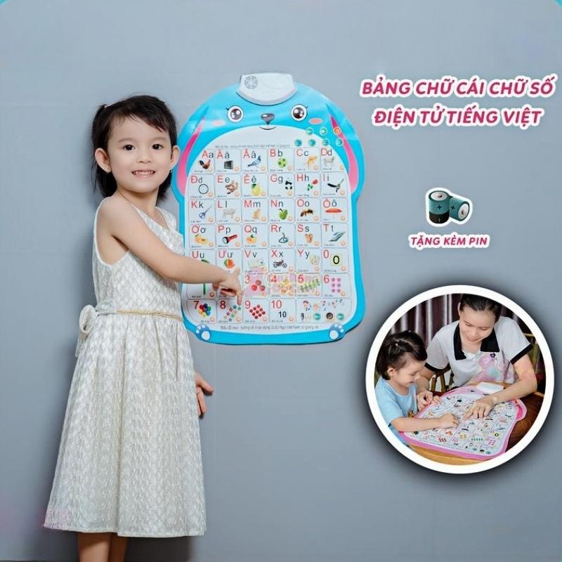 Smart Electronic Alphabet Wall Chart for Kids Learning with Animals, Fruits, Vehicles