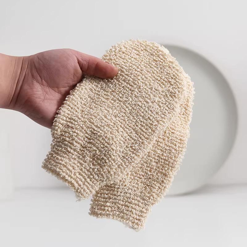 Spa Bath Glove Natural Material - Exfoliating, Skin Smoothing, Bathing, Skin Care, Non-Toxic
