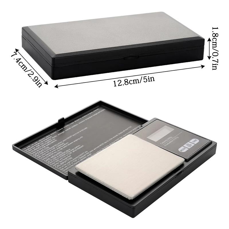 厨房电子秤 500g x 0.01g 带不锈钢秤盘 清晰易读LCD显示屏