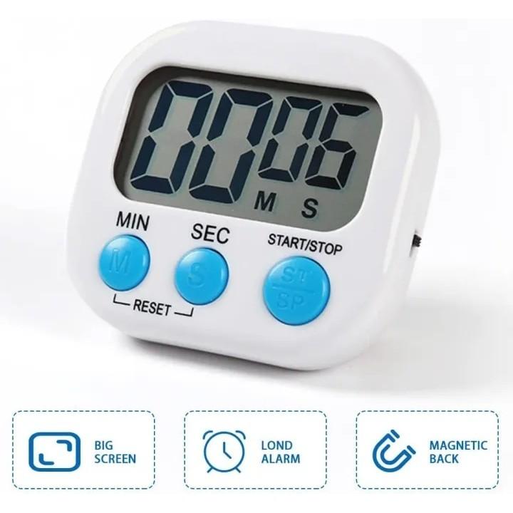Digital Multipupose Timer Countdown Timer Magnetic Loud Alarm Clock Kitchen Timer Plastic Utensils Cooking Baking Timers