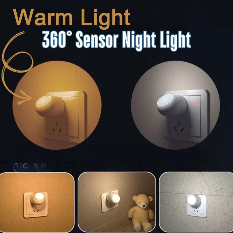 360°感应小夜灯 护眼阅读灯 迷你小型卧室床头夜灯 小熊设计 夜间照明