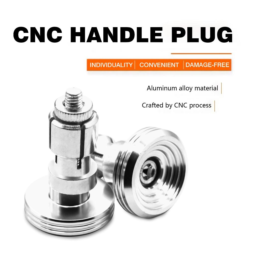 摩托车手把平衡堵头 通用不锈钢CNC 泰国制造 适用于NMAX AEROX CLICK Beat Vespa 2pcs (1 Pair)