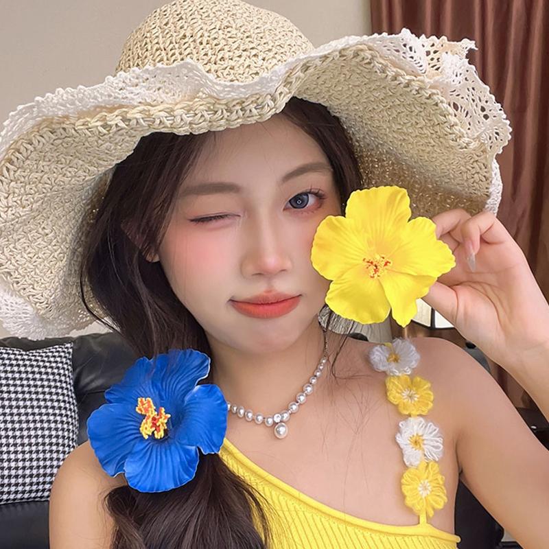 花朵发夹女款侧刘海夹美丽海边度假神器高品质发饰新款