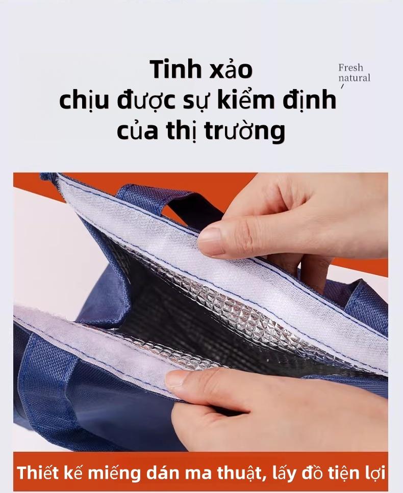 高级保温饭盒袋便当包防水易清洁铝箔内胆学生上班族适用午餐手提包多用途