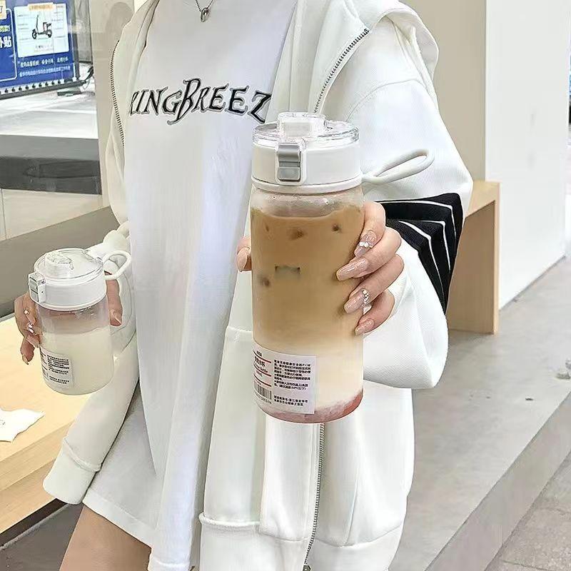 透明塑料便携防漏饮水杯 学生儿童水壶水瓶