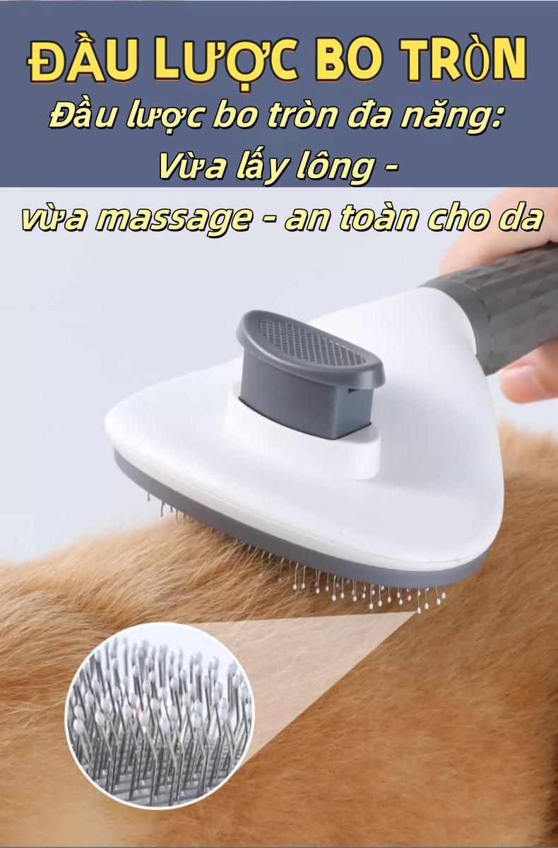高级宠物梳毛刷套装,用于去除宠物浮毛和打结,圆头设计可按摩皮肤,悬挂式设计方便收纳