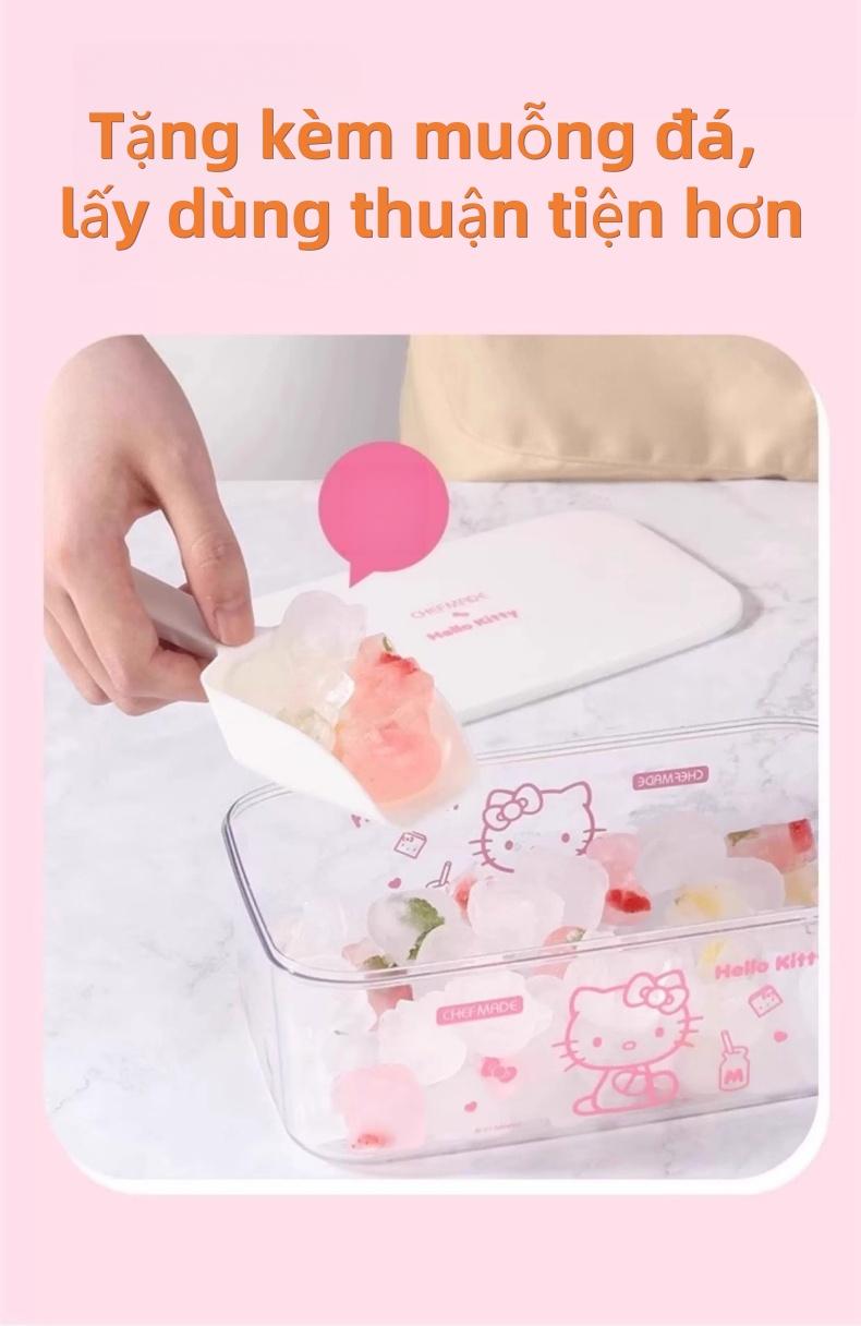 Hello Kitty 可爱猫形冰格 多功能制冰模具 饮料装饰 创意礼物 简单易用