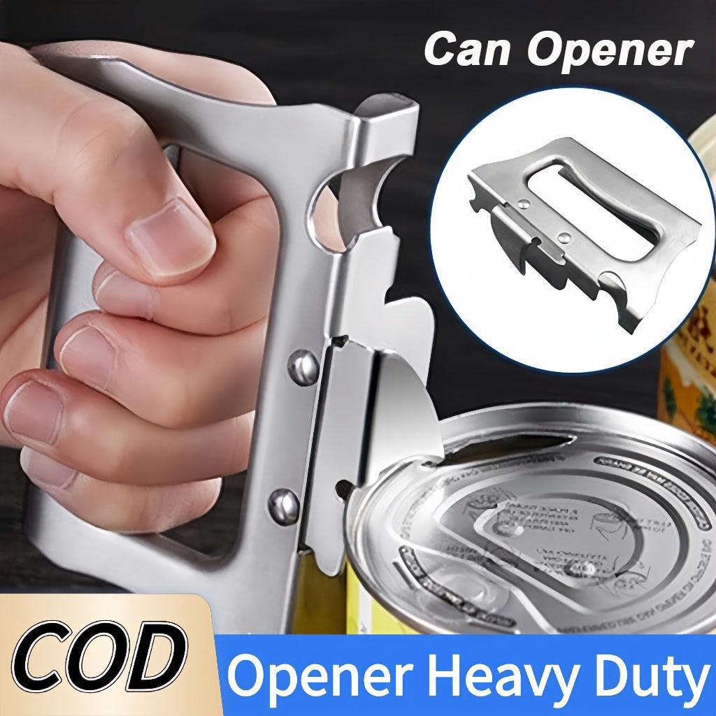 Can Opener Heavy Duty Manual Stainless Steel Jar Tin Opener Multifunctional for Various Cans Kitchen Accessories