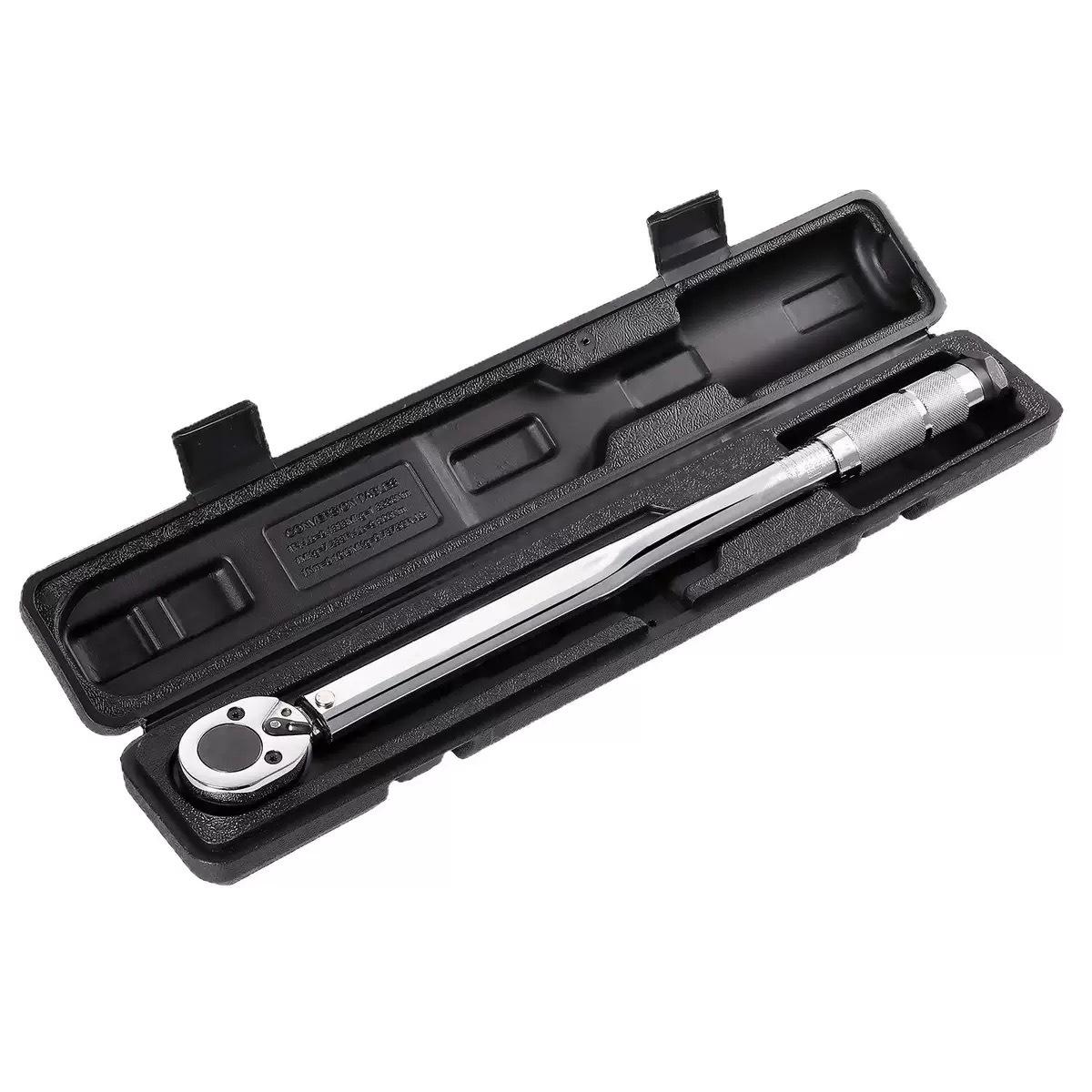 Torquímetro Llave Dinamométrica De 1/2 Pulgada Con Precisión 4 Por Ciento Escala Dual En Acero CR-V Para Automotriz