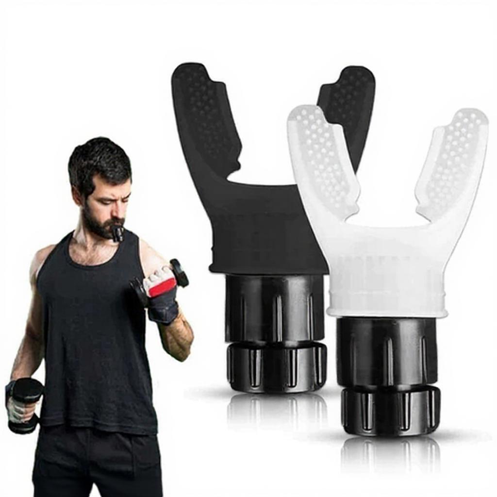 Adjustable Breathing Trainer Mouth Accessory Portable Vital Capacity Abdominal Lung Trainer Exercise for Athletes Singers Middle-aged & Elderly People
