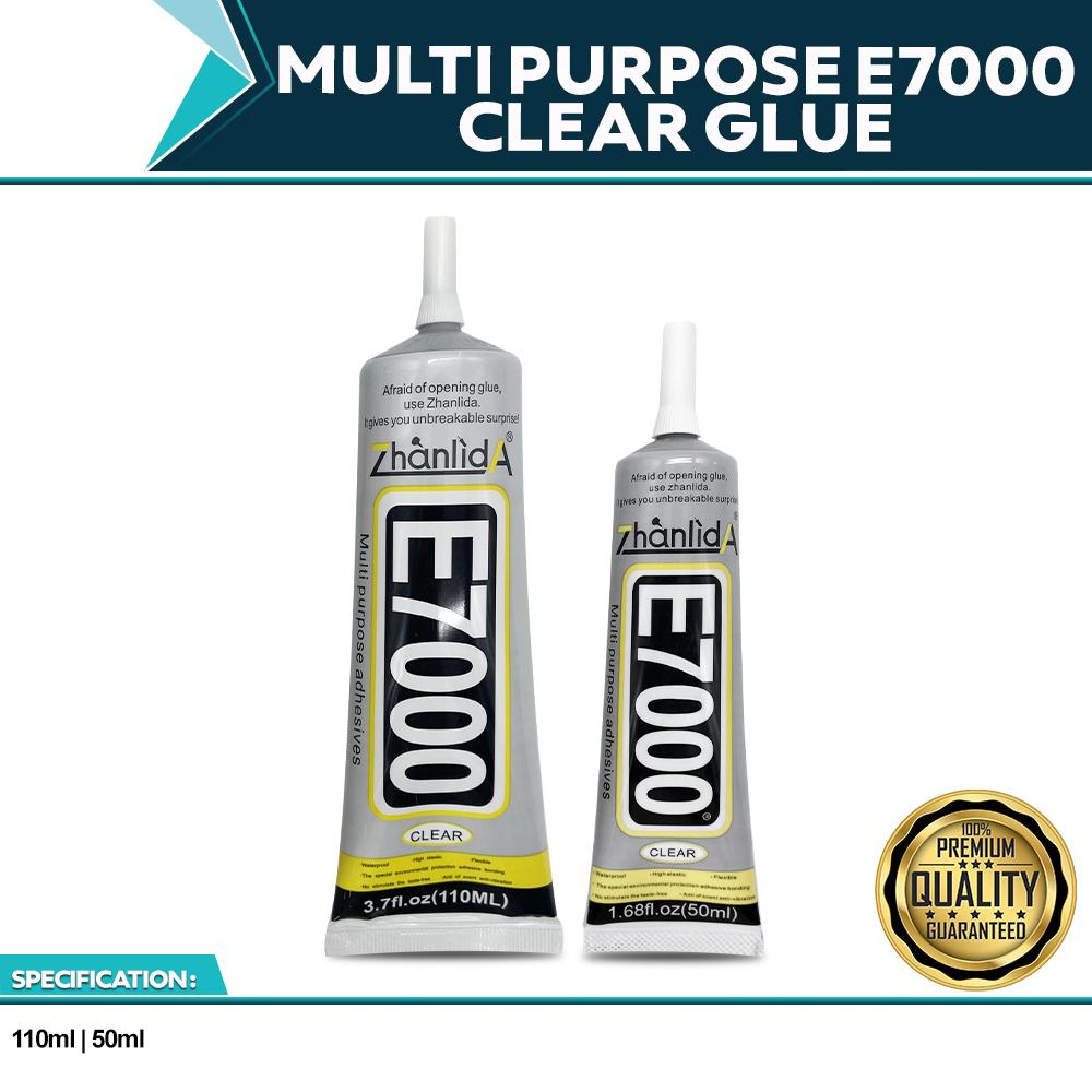E7000胶水 50/110ML透明多用途液体胶 粘合剂 布料DIY水晶水钻 钻石玻璃珠宝衣物手工工具