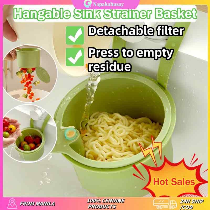 Sink Hanging Strainer Multifunctional Basket Detachable Kitchen Garbage Filter Quickly Drain Clean